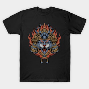 Demon cat samurai T-Shirt